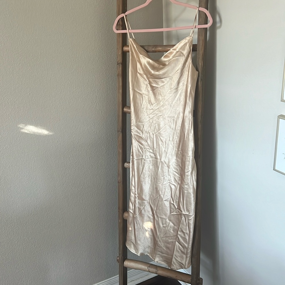 Gold Birdy Gray dress